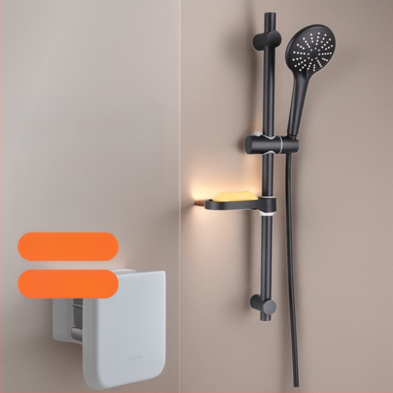 Nešiojamas rankinės dušo galvutės komplektas su aukštu slėgiu, ABS medžiaga; funkcijos: purškimas, burbuliukai, lietus; modelis 457; nominalus slėgis 1,4 MPa; darbinė temperatūra 100°C; prekinis ženklas Rosen