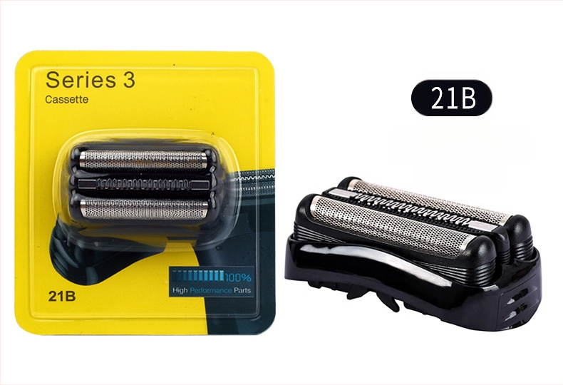 Ανταλλακτικές κεφαλές ξυριστικής Braun – Συμβατές με σειρές 21B32/52/70/92/3579, ABS+μέταλλο, βάρος 25 g
