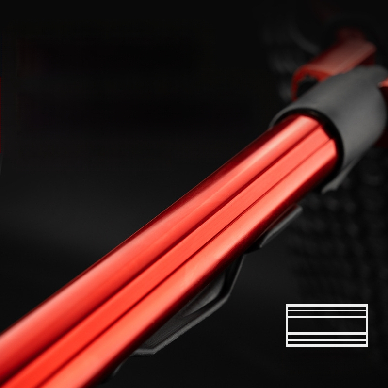 Sulankstomas silikoninės žvejybos tinklas – nešiojamas sportinei žvejybai didelėms žuvims, tinklo gylis 30–35 cm, storos akiai, nesitraukia