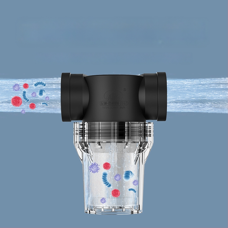 Inline priešfiltras geriamam vandeniui – nerūdijančio plieno filtras, 1 lygio filtravimas, nuosėdų pašalinimas, keičiamas filtravimo elementas