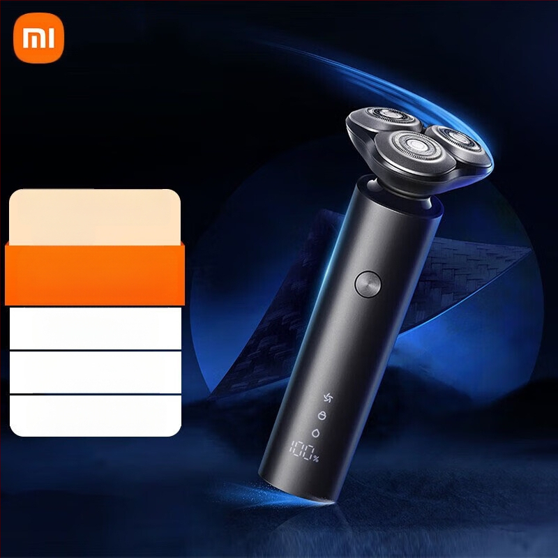 Mijia električni brijač s plutajućom glavom i rotirajućom glavom s dvije oštrice, ugrađena baterija 800–1000 mAh, bez četkica motor, 60+ minuta rada