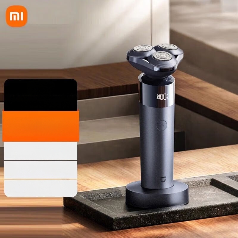 Mijia električni brijač s plutajućom glavom i rotirajućom glavom s dvije oštrice, ugrađena baterija 800–1000 mAh, bez četkica motor, 60+ minuta rada
