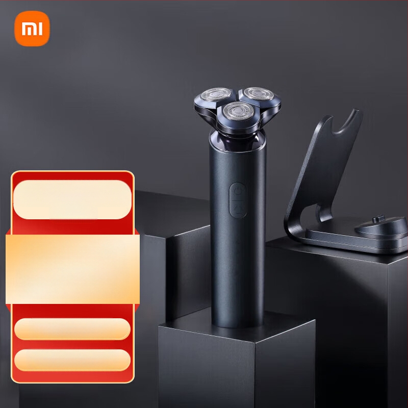 Mijia električni brijač s plutajućom glavom i rotirajućom glavom s dvije oštrice, ugrađena baterija 800–1000 mAh, bez četkica motor, 60+ minuta rada