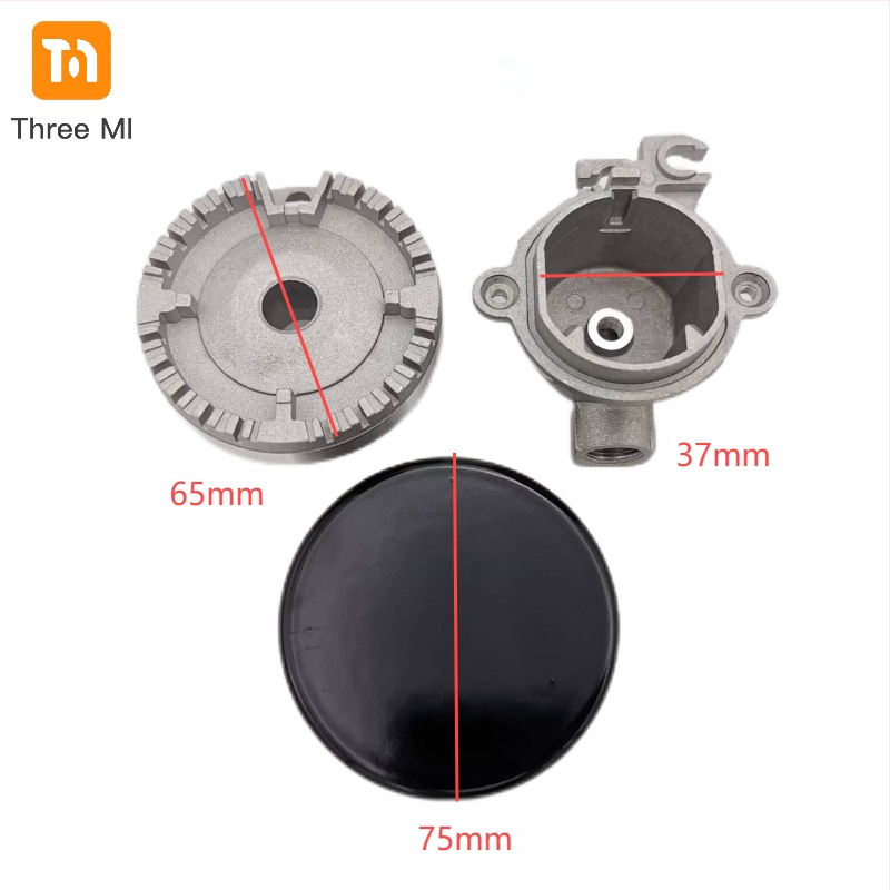 threemi SABAF degls gāzes plīts degļi, model SABAF 130#100#75#55#, augstas temperatūras alumīnijs, augšējā gaisa ieplūde, dabasgāze/LPG, uzstādīšana: montāža