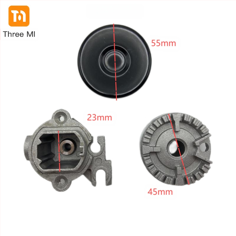 threemi SABAF degls gāzes plīts degļi, model SABAF 130#100#75#55#, augstas temperatūras alumīnijs, augšējā gaisa ieplūde, dabasgāze/LPG, uzstādīšana: montāža