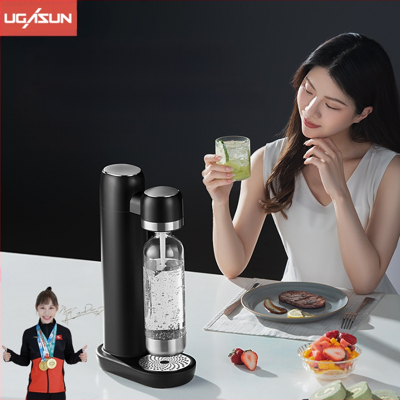 UGASUN Машина за газирана вода KT-168, с капацитет 1 л и управление чрез докосване