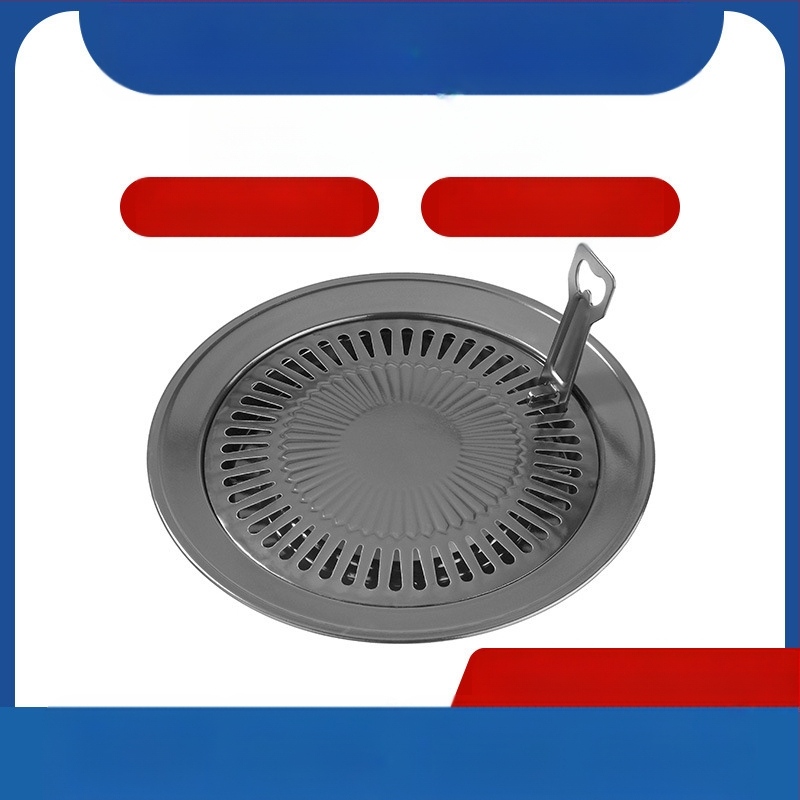 Barbekiu plokštė, nelimpanti, kvadratinė iš lydinio, nešiojama, lengvai valoma