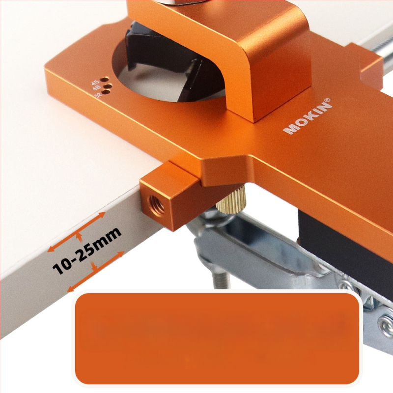 MOKIN Инструмент за позициониране на шарнири и пробиване на отвори за шкафове и гардероби, алуминиева сплав