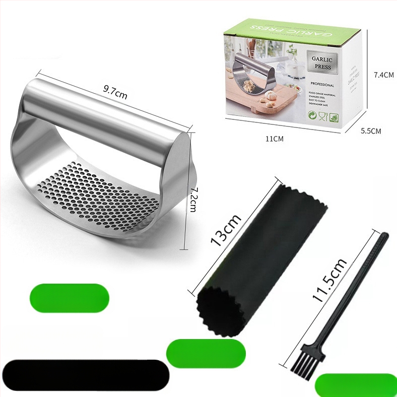 Česnako presas – 304 nerūdijančio plieno, daugiafunkcinė, prekinis ženklas Pin Hengzuo, pritaikymas ir logotipo spausdinimas