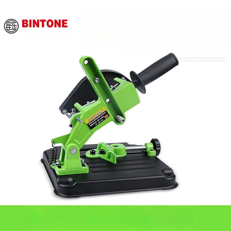 Mini Strong kampinis šlifuoklio laikiklis — daugiafunkcinis tvirtinimas staliniam pjūklui ir rankiniam šlifuokliui