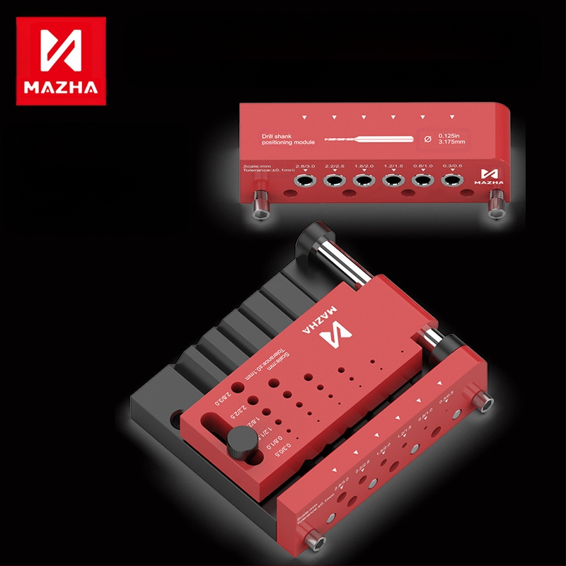 MAZHA Локатор за пробиване на кръгли пръчки, модел T0012-A, метал