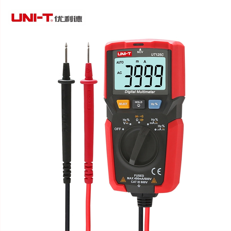 Uni-T UT120A/120C ir UT123/125C skaitmeninis kišeninis multimetras, True RMS, profesionaliai naudai
