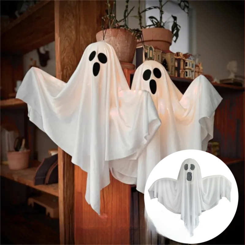 Memory Poetry Halloween φωτιζόμενο κρεμαστό φάντασμα διακόσμηση – όχι εισαγόμενο, όχι δώρο, χωρίς άδεια IP, κατάλληλο για εορτές