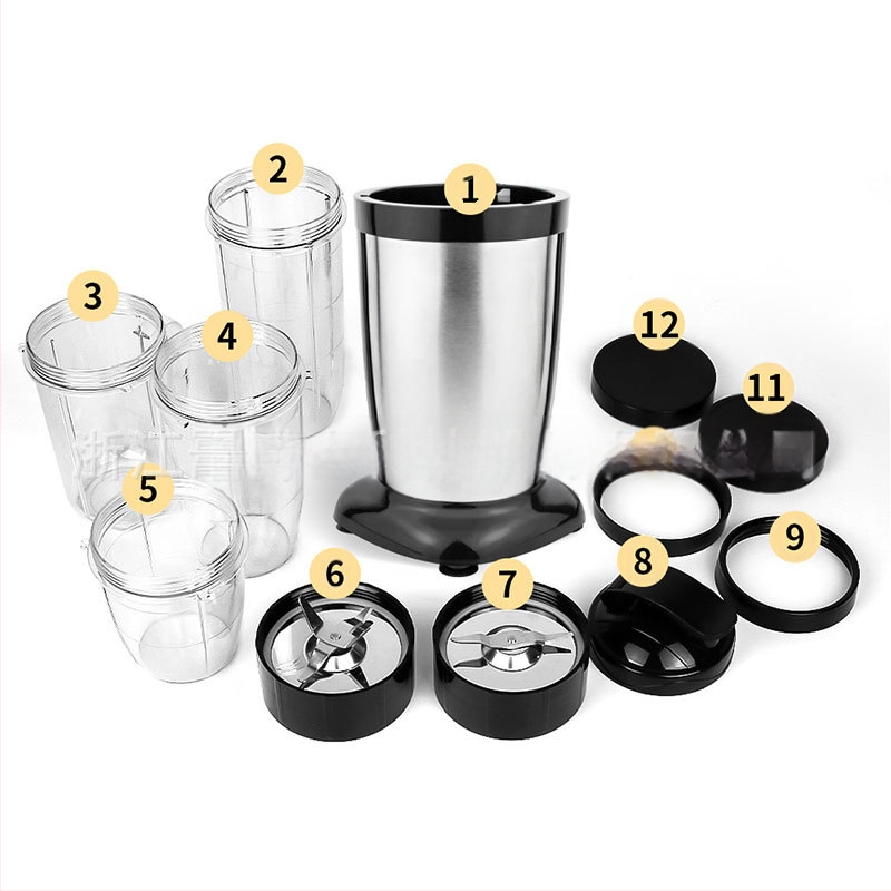 Torposh daugiakomponentinis sulčių spaudyklė ir maisto perdirbimo įrenginys, dviguba ašmenų sistema; 18001-20000 rpm; 201-500 W; 601-800 ml; PC maisto kokybės plastikas