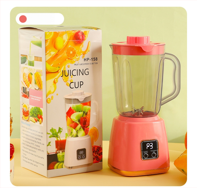 Guoxin nešiojama namų sulčiaspaudė – sultims spausti, greitis 12001–15000 rpm, talpa 801–1000 ml, iekšinis nerūdijančio plieno bakelis, įkraunama baterija