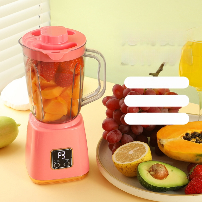 Guoxin nešiojama namų sulčiaspaudė – sultims spausti, greitis 12001–15000 rpm, talpa 801–1000 ml, iekšinis nerūdijančio plieno bakelis, įkraunama baterija