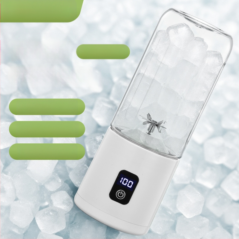 Nešiojamas sulčių puodelis 500 ml, įmontuota baterija, 35W, 18001–20000 rpm, 5+ peiliukai, LCD ekranas