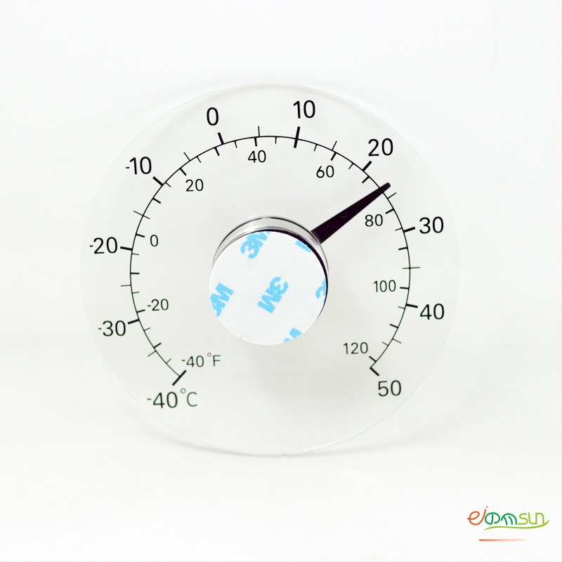 Termometru de sticlă pentru exterior, pentru uși și ferestre, impermeabil, temperatură pentru seră, model 9110D