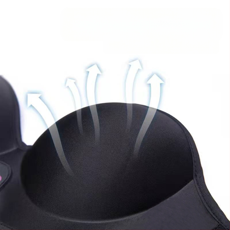 Youyueya Sutien cu masaj pentru bust, încărcare wireless, masaj electric cu fizioterapie infraroșu, temporizator și control prin cablu, USB/Baterie, 2022