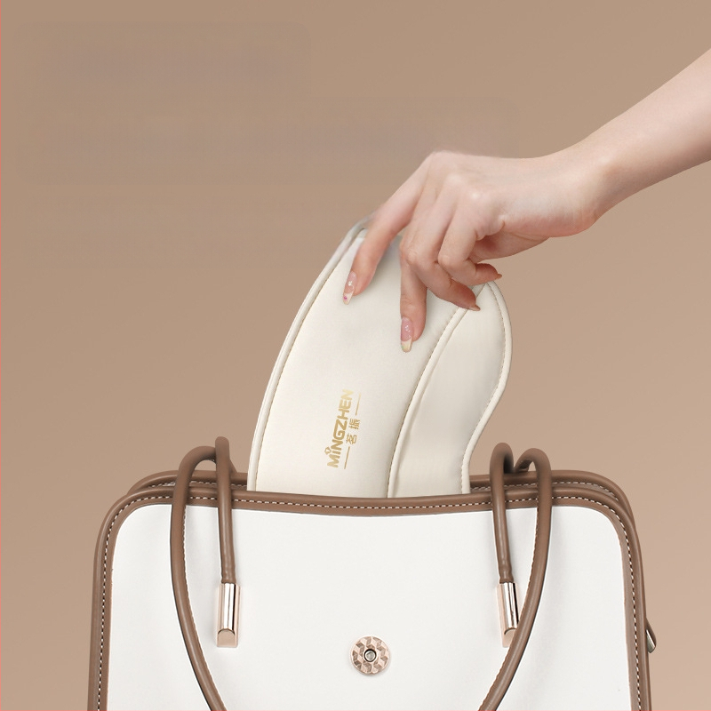 Casca de masaj pentru cap și ochi cu airbag și compresie caldă – reîncărcabilă, 3 trepte, masaj integrat cap-ochi