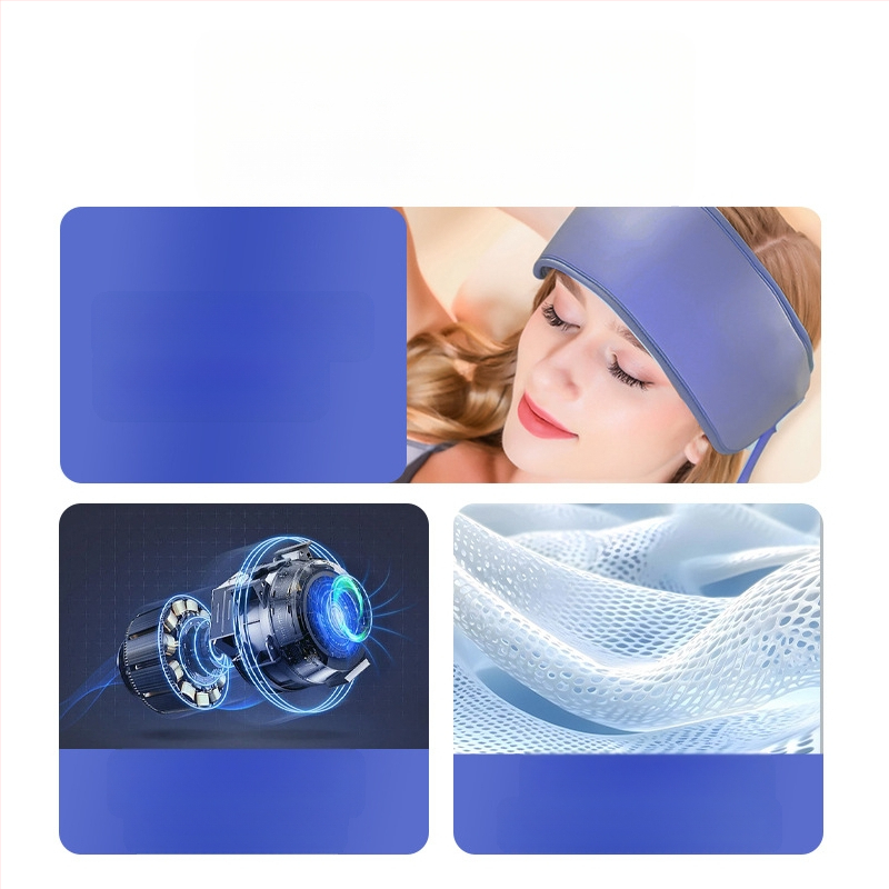 Jacqui Bandă de masaj pentru cap 678 USB, Control prin buton, 4 viteze, Compresie caldă