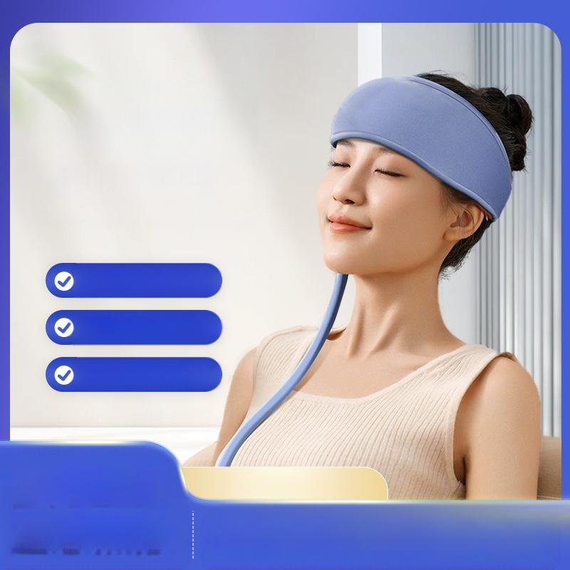 Jacqui Bandă de masaj pentru cap 678 USB, Control prin buton, 4 viteze, Compresie caldă