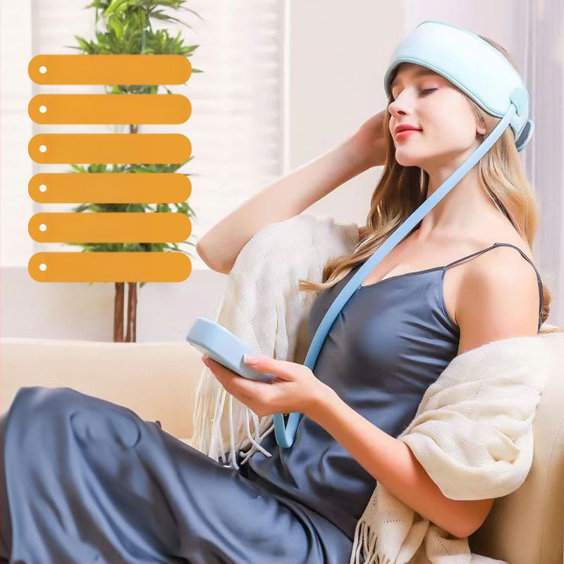 Jacqui Bandă de masaj pentru cap 678 USB, Control prin buton, 4 viteze, Compresie caldă