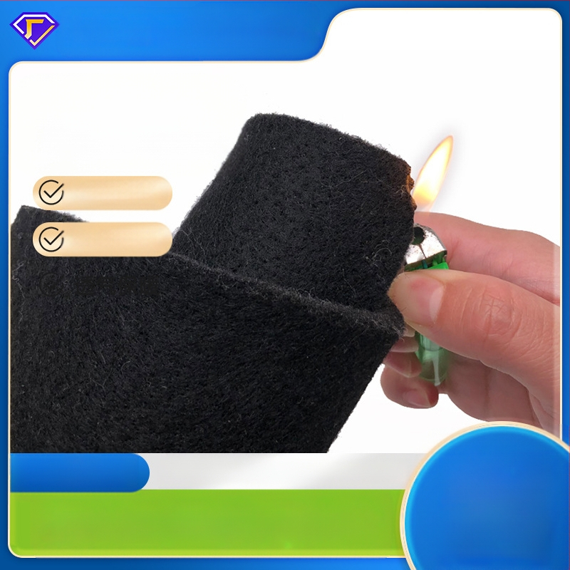 Sõidukite jaoks mõeldud mittekootud materjal tulekindlate polüesterkiududega, kammi-võrk, tootekood Jcf-15