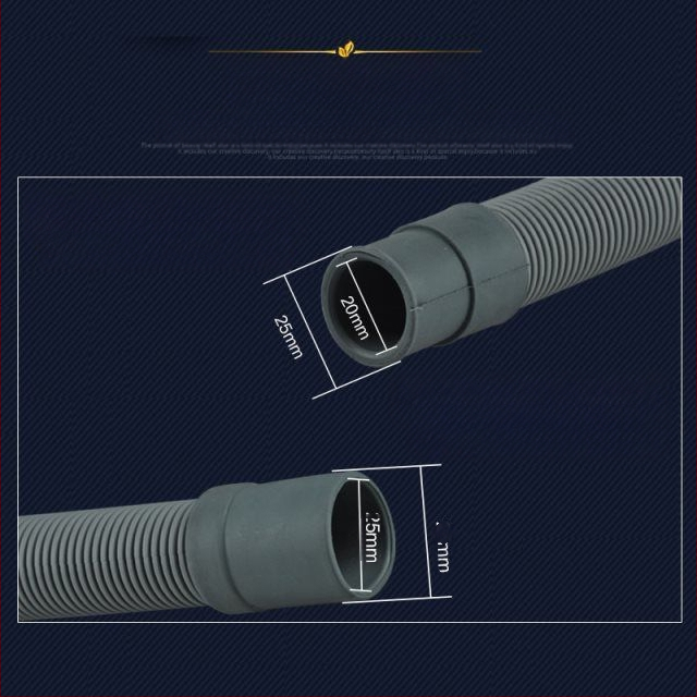 Huxin LMJD dvigubos tiesos išleidimo vamzdis skalbimo mašinei – PVC, nominalus slėgis 2, darbinė temperatūra 20–40°C, įmontuota instaliacija