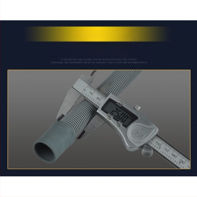 Huxin LMJD dvigubos tiesos išleidimo vamzdis skalbimo mašinei – PVC, nominalus slėgis 2, darbinė temperatūra 20–40°C, įmontuota instaliacija