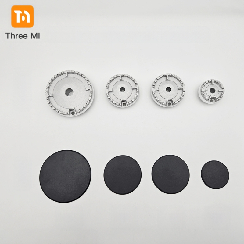 Σιδερένιο κάλυμμα φλόγας για γκάζι + σετ διανομέα φλόγας — εγκατάσταση χειροκίνητη • Μάρκα: threemi • Μοντέλο: Flat fire cover + flame distributor set • Καθαρό βάρος: 500 g