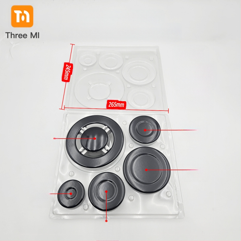 Σιδερένιο κάλυμμα φλόγας για γκάζι + σετ διανομέα φλόγας — εγκατάσταση χειροκίνητη • Μάρκα: threemi • Μοντέλο: Flat fire cover + flame distributor set • Καθαρό βάρος: 500 g