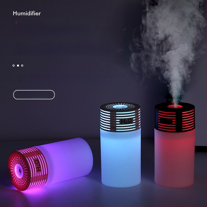 Auto mitrinātājs ar aromātizētāju un gaisa attīrītāju, plastmasas korpuss, USB 5V, 2–5W