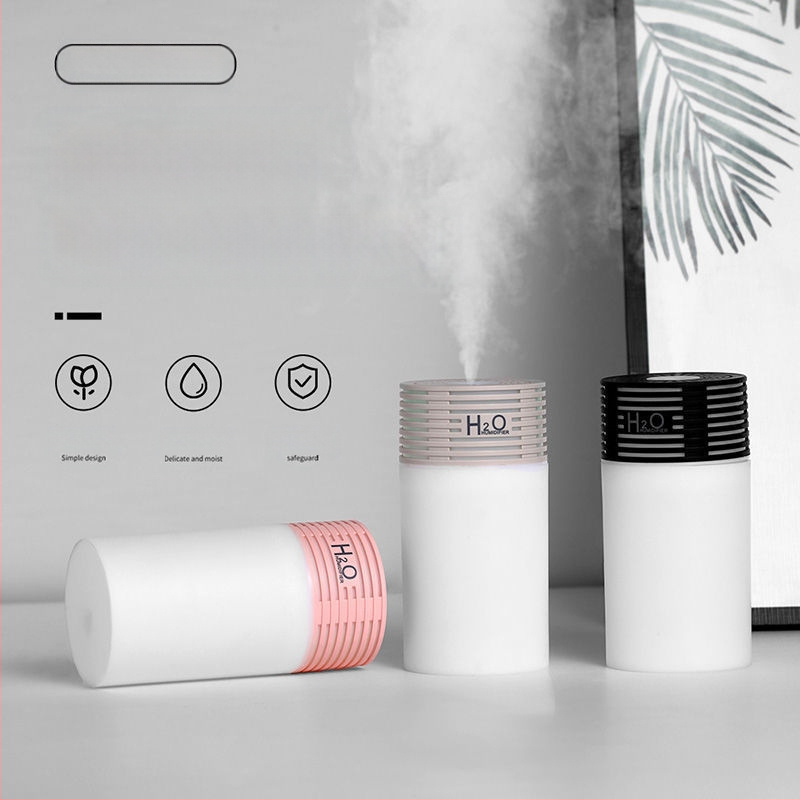 Automobilinis drėkintuvas su aromatizatoriumi ir oro valytuvu, plastikinis korpusas, USB 5V, 2–5W