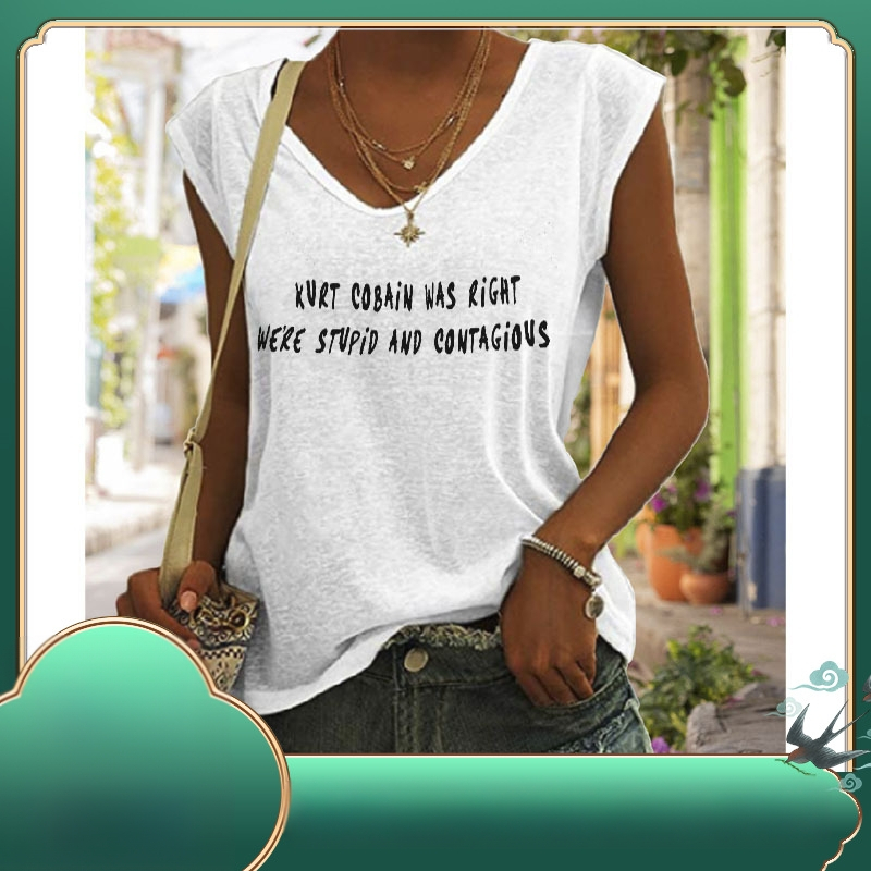 Тениска, памук-полиестер смес, V-образно деколте, къс ръкав, пролет 2023, японско-корейски ежедневен стил