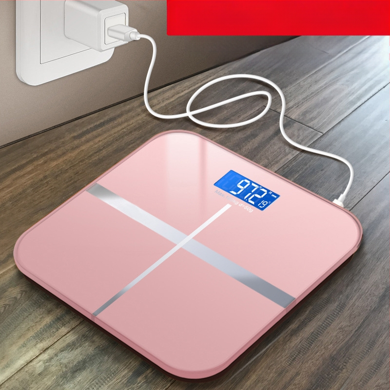 SUZI Svorio matuoklis namų naudojimui, maksimali apkrova 180 kg, maitinamas USB įkrovimu arba AA baterijomis