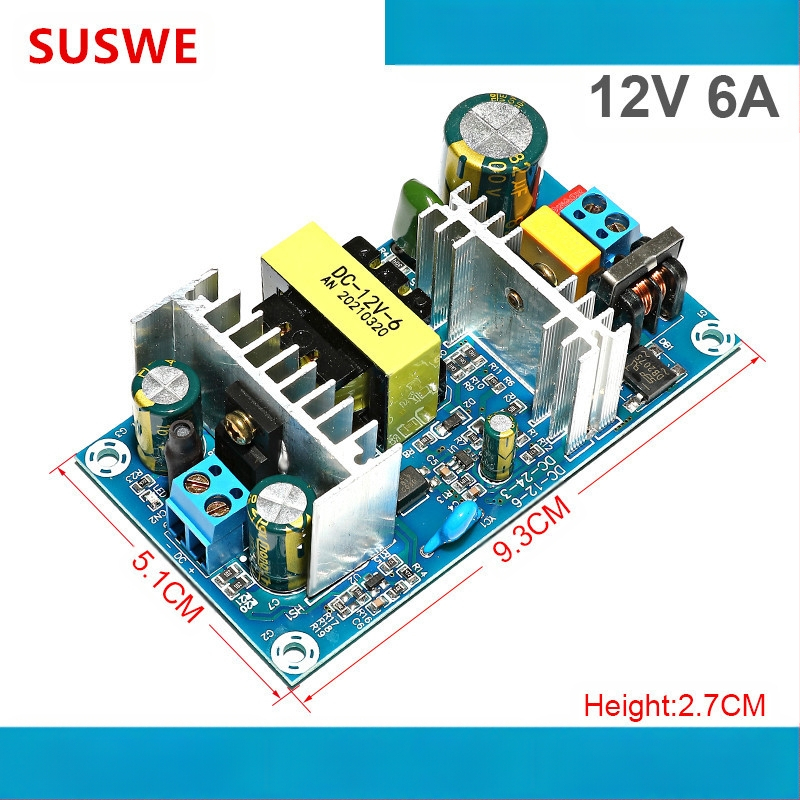 SUSWE Perjungimo maitinimo plokštė sėdynės pagalvėlės šildymui, įmontuotas modulis, išvestis 24V/12V, efektyvumas 88%, svoris 202 g, apsauga lygiu II