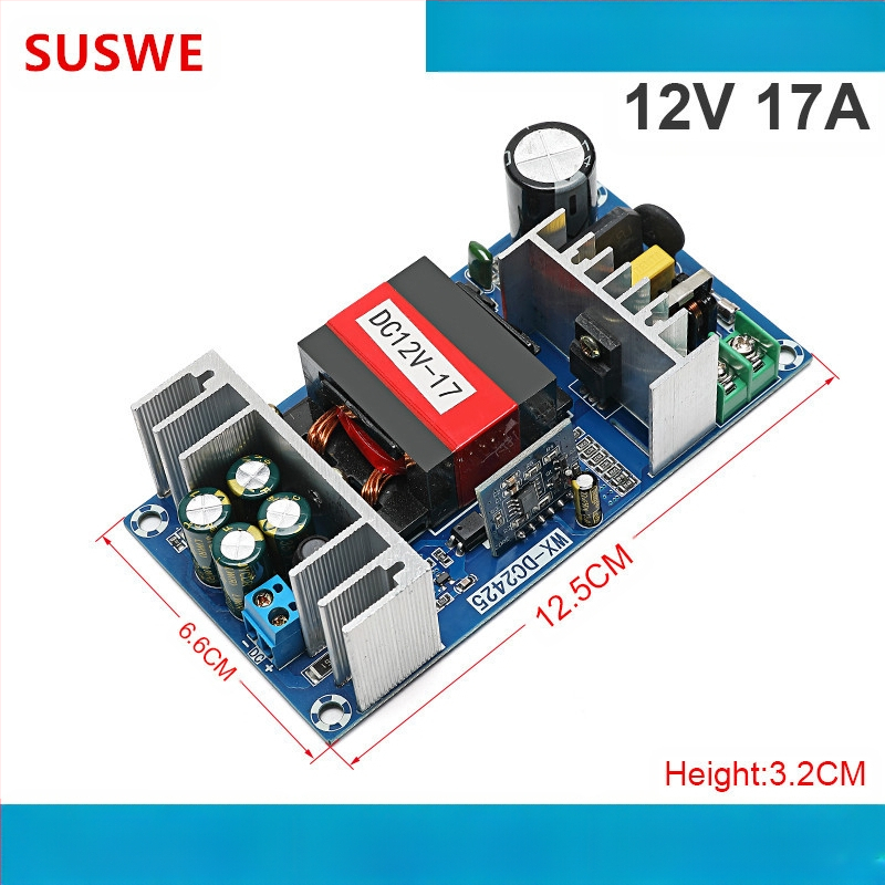 SUSWE Perjungimo maitinimo plokštė sėdynės pagalvėlės šildymui, įmontuotas modulis, išvestis 24V/12V, efektyvumas 88%, svoris 202 g, apsauga lygiu II