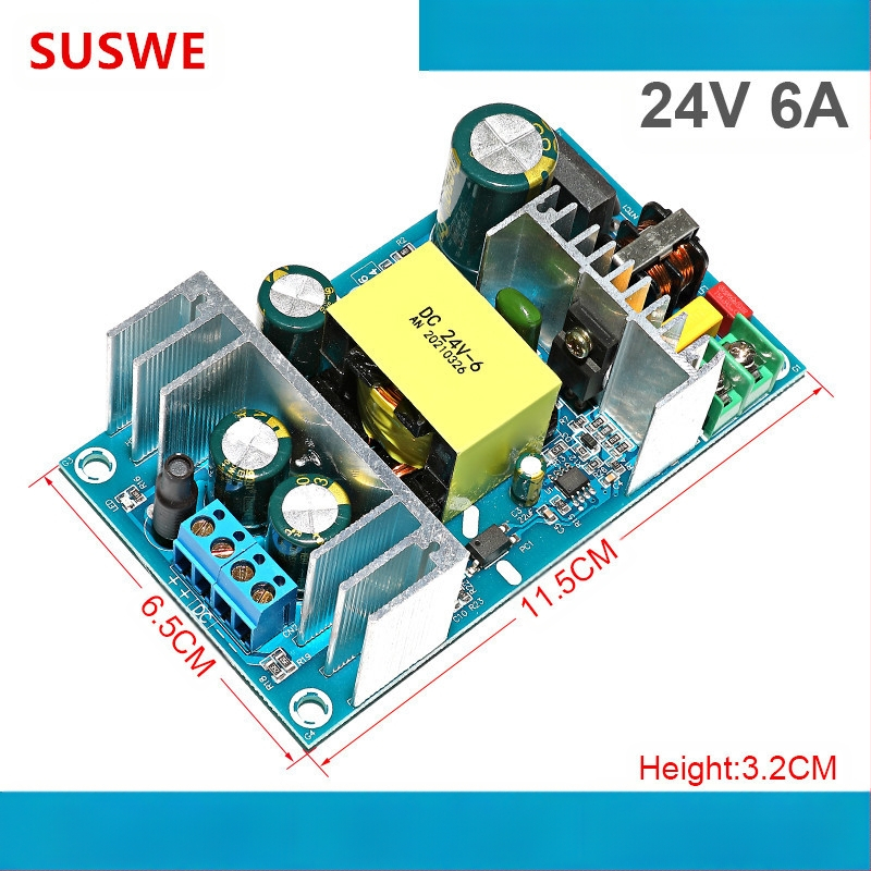 SUSWE Perjungimo maitinimo plokštė sėdynės pagalvėlės šildymui, įmontuotas modulis, išvestis 24V/12V, efektyvumas 88%, svoris 202 g, apsauga lygiu II