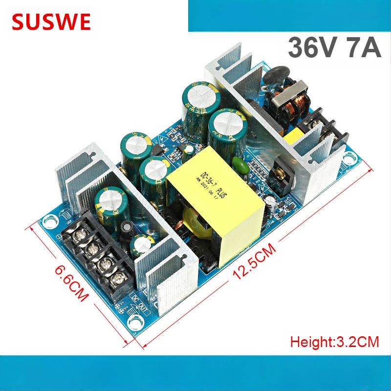 SUSWE Perjungimo maitinimo plokštė sėdynės pagalvėlės šildymui, įmontuotas modulis, išvestis 24V/12V, efektyvumas 88%, svoris 202 g, apsauga lygiu II