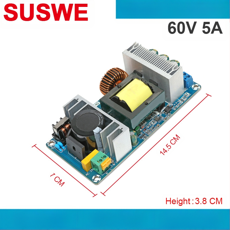 SUSWE Perjungimo maitinimo plokštė sėdynės pagalvėlės šildymui, įmontuotas modulis, išvestis 24V/12V, efektyvumas 88%, svoris 202 g, apsauga lygiu II