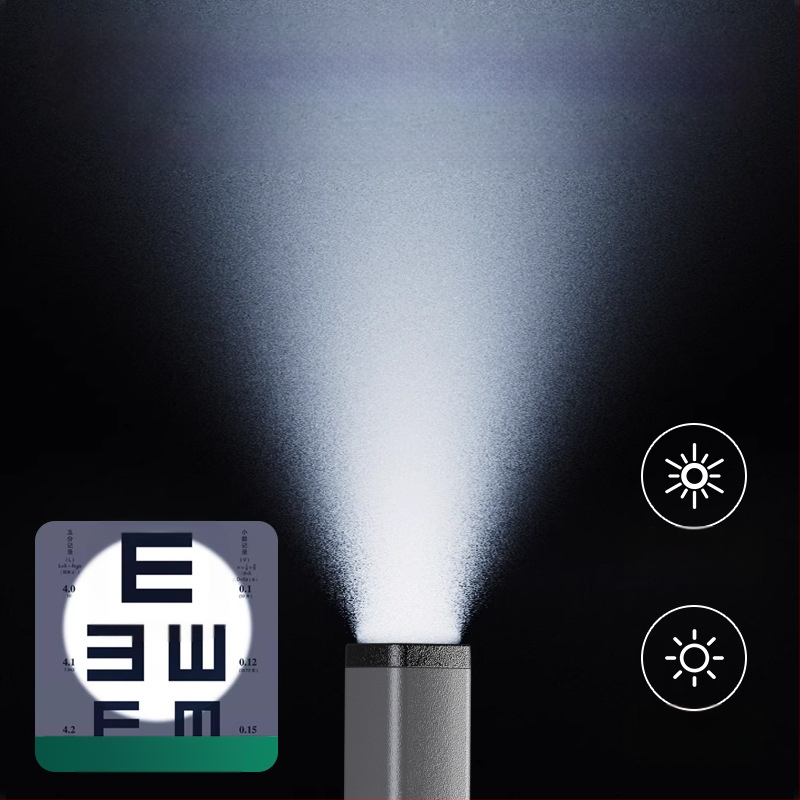 LED pieštuko šviestuvė su USB-C įkrovimu, techninės priežiūros darbo šviesa lauke, 3W, 120lm, 400mAh, ABS korpusas