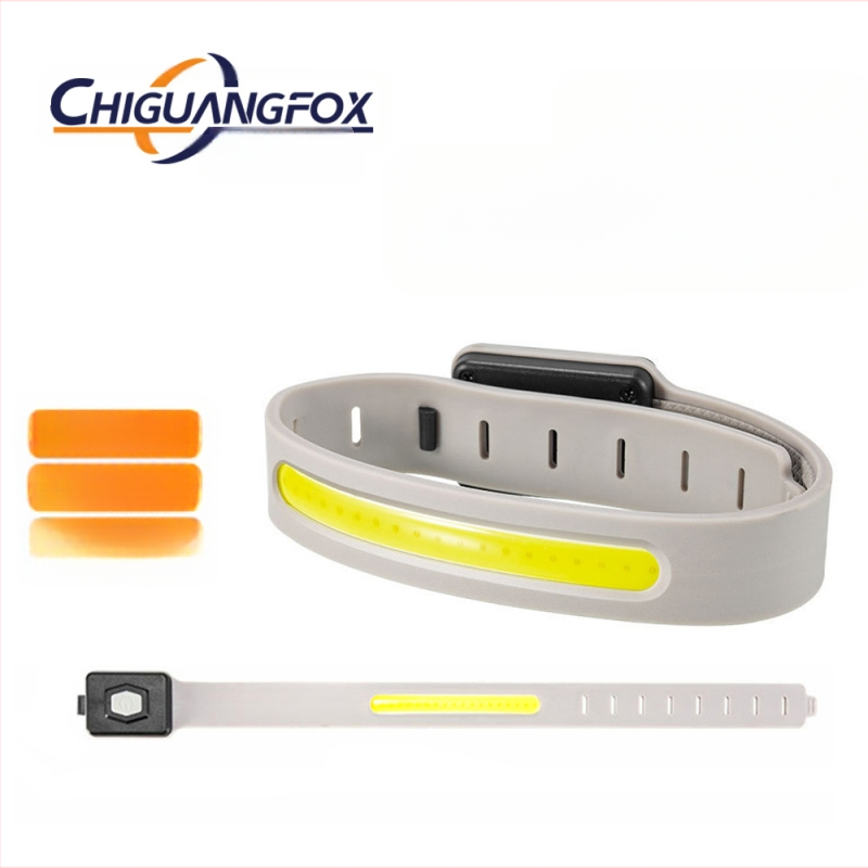 Išorinis mini COB rankų apšvietimas naktiniam bėgimui su Type-C įkrovimu, trys ryškumo lygiai, prakaitui atsparus