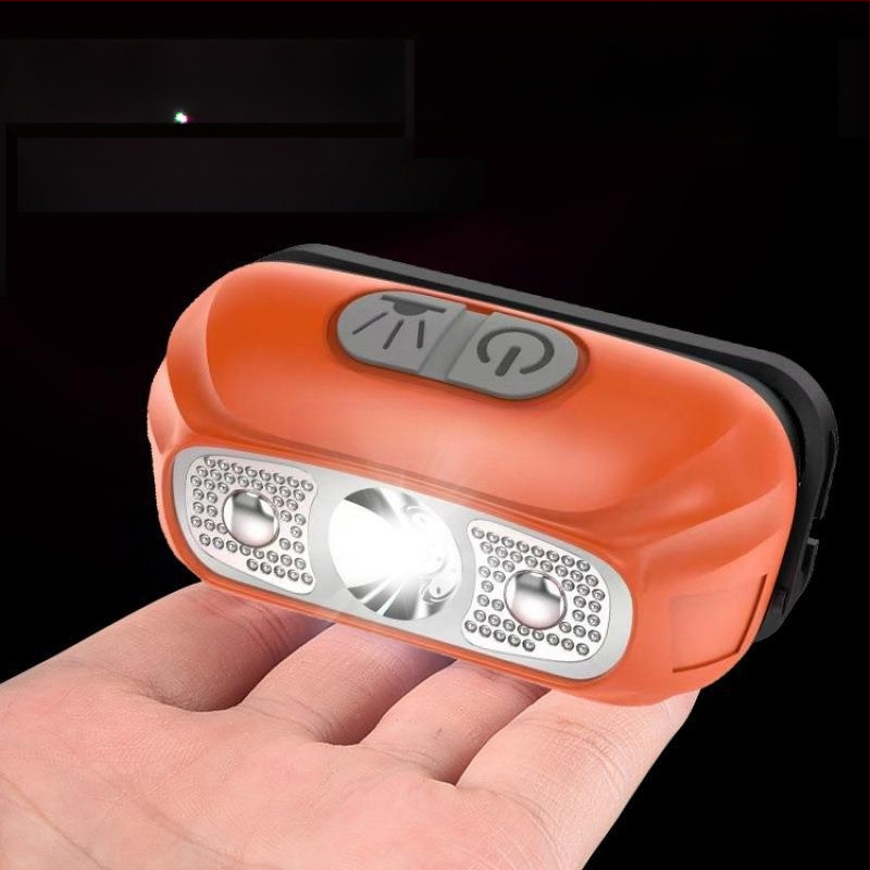 LED челна лампа за глава, 5W, ABS корпус, 800 mAh батерия, презареждаща, ръчно задвижване, обхват до 500 m