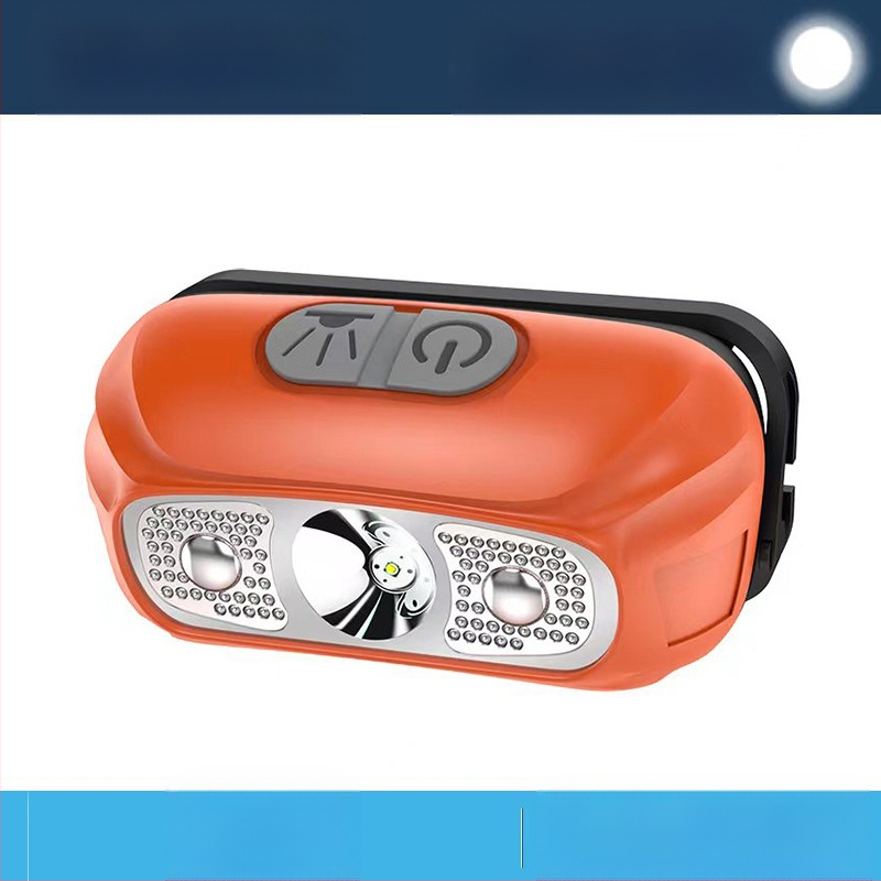 LED челна лампа за глава, 5W, ABS корпус, 800 mAh батерия, презареждаща, ръчно задвижване, обхват до 500 m