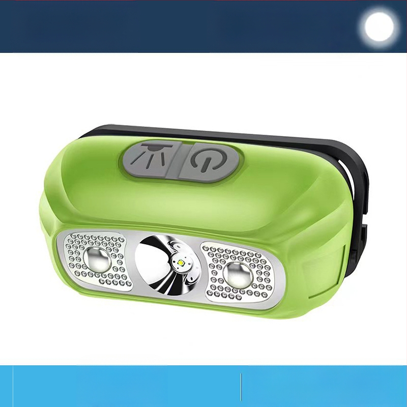 LED челна лампа за глава, 5W, ABS корпус, 800 mAh батерия, презареждаща, ръчно задвижване, обхват до 500 m