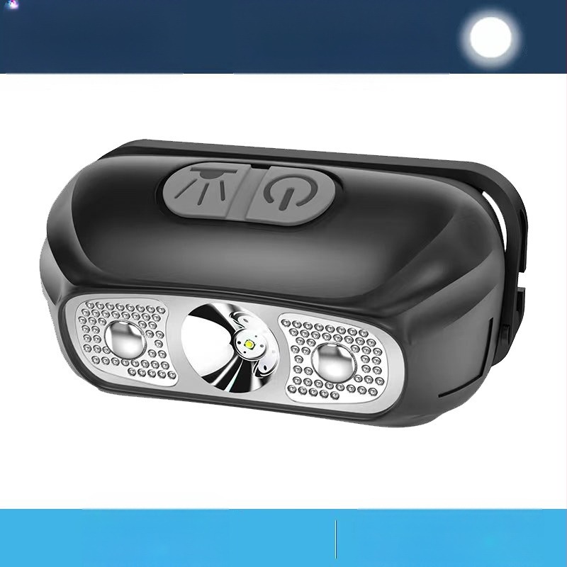 LED челна лампа за глава, 5W, ABS корпус, 800 mAh батерия, презареждаща, ръчно задвижване, обхват до 500 m