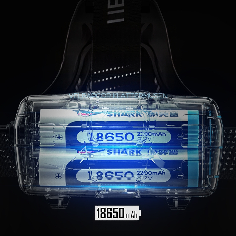 Smiling Shark LED челна лампа, алуминиева сплав, 4400mAh презареждаема батерия, обхват 100–200 м, LED светлинен източник