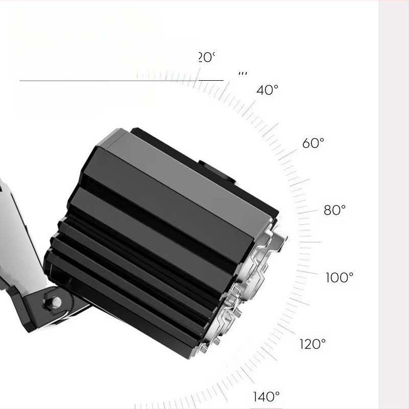 5 LED galinė žibintuvėlis, įkraunamas, 10W, atsparus vandeniui, diapazonas 100–200 m