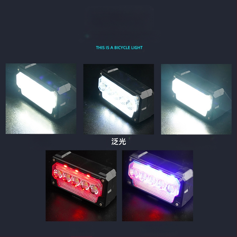 Shark Dragon priekine dviračio lemputė – išmanus šviesos jutiklis, USB įkrovimas, skaitmeninis ekranas, tinka naktiniam važiavimui keliu ir kalnuose